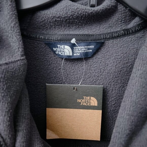 The North Face Women's Knit Stitch Fleece Pullover Top Charcoal Black Size M - Picture 4 of 9